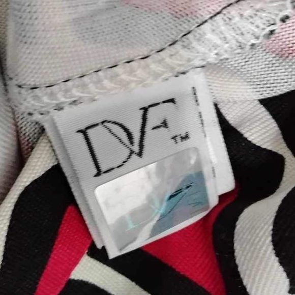 DIANE VON FURSTENBERG Reina Dress Long Sleeve Sheath Mini Giraffe Sz 8 DVF 1974 - Picture 6 of 8